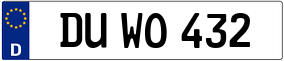 Trailer License Plate